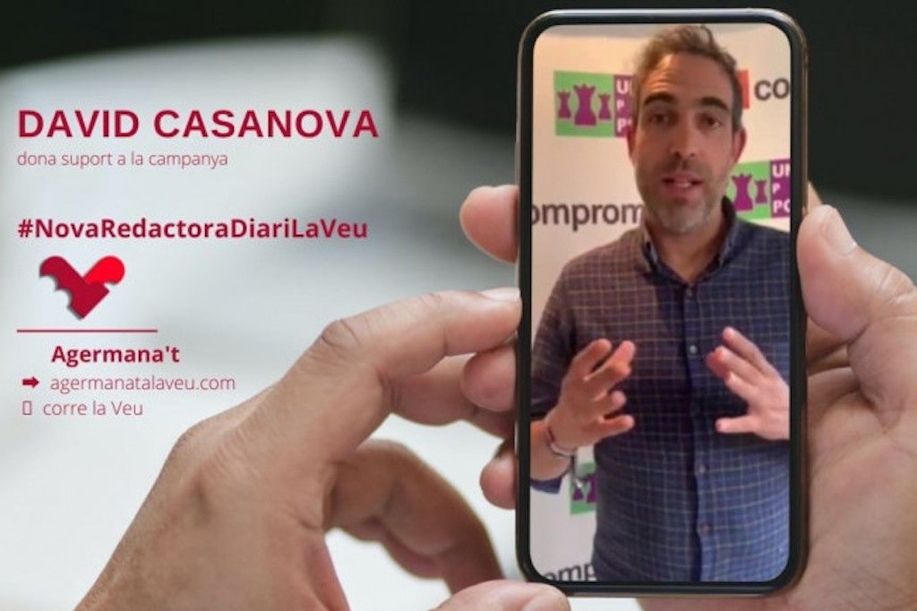 DLV agraeix el suport de David Casanova a la campanya #NovaRedactoraDiariLaVeu [Vídeo]
