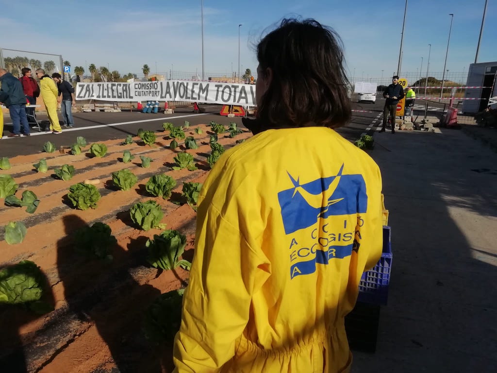 Ciutat-Port i AE-Agró reivindiquen la renaturalització de la ZAL plantant un hort sobre l’asfalt