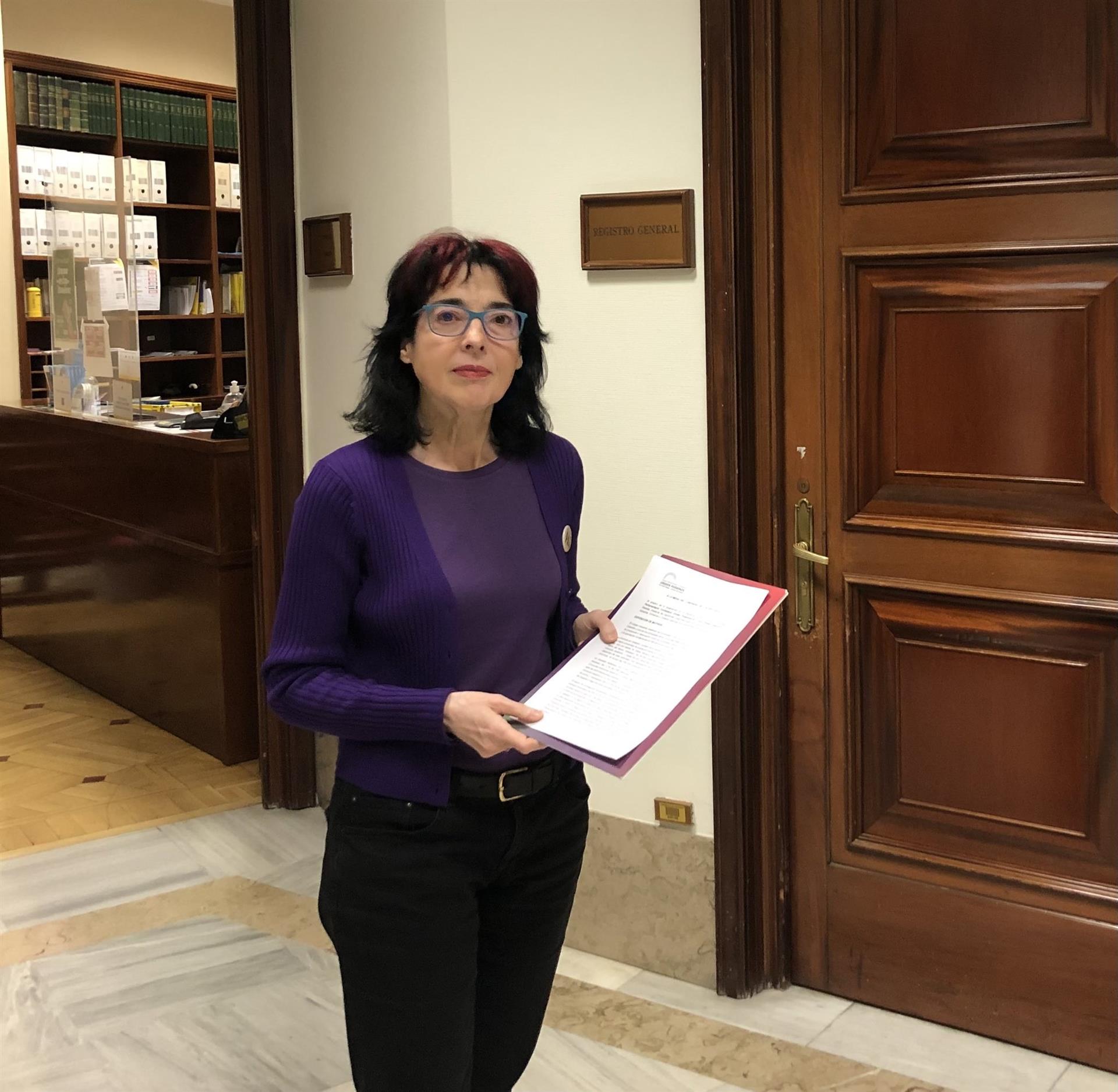La diputada d'Unides Podem per Castelló al Congrés, Marisa Saavedra