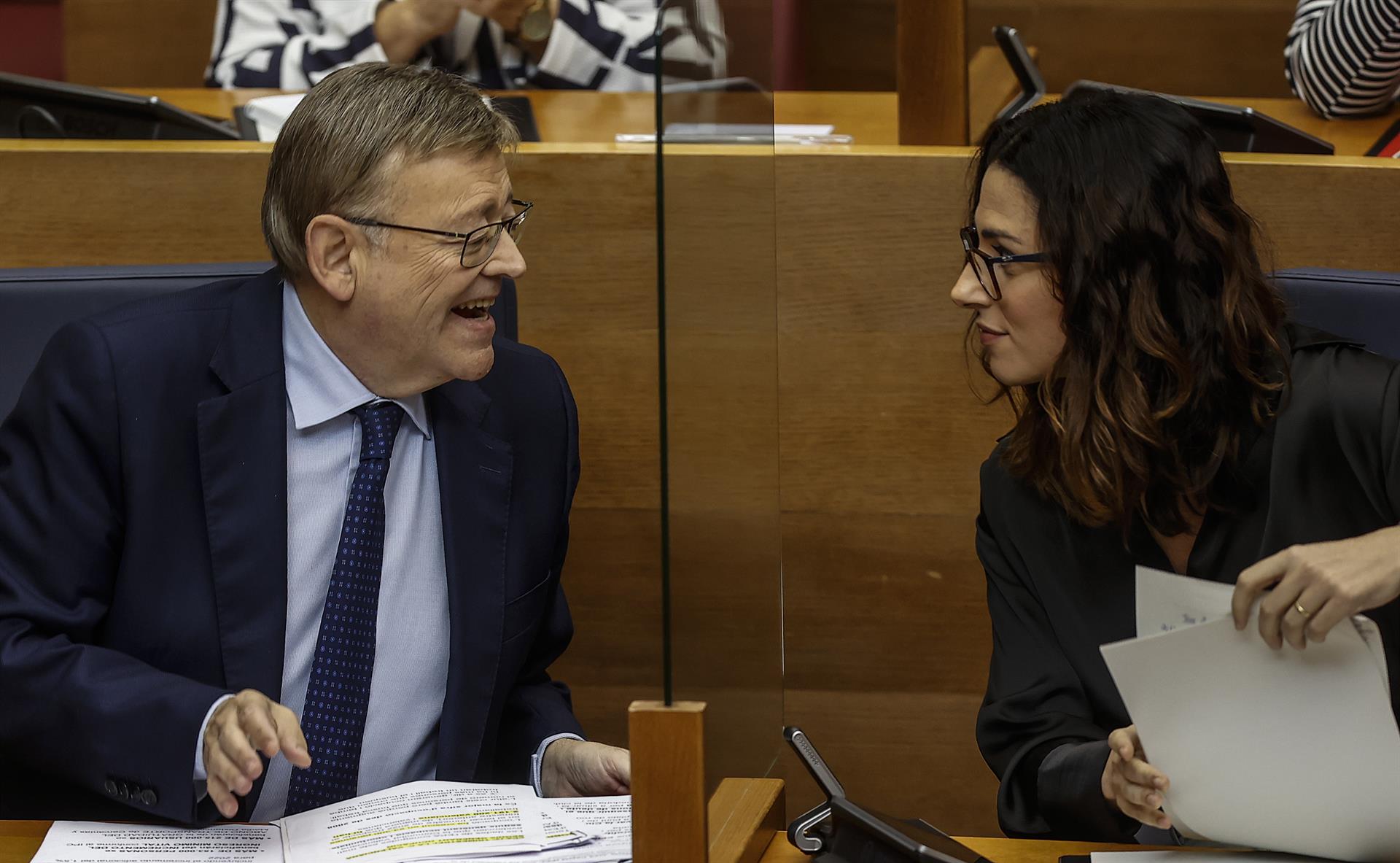 El president Ximo Puig i la vicepresidenta Aitana Mas