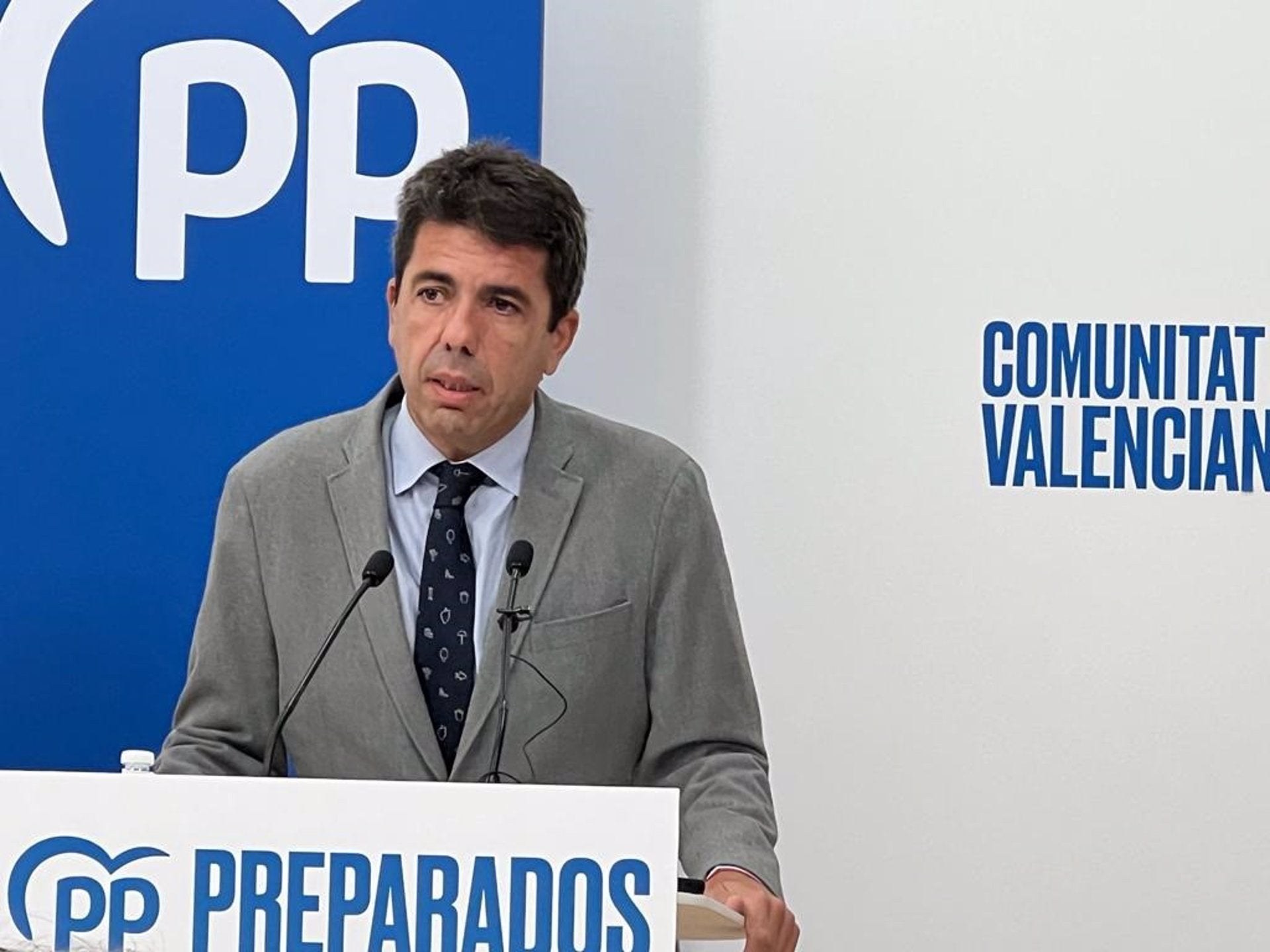 El president del PP valencià, Carlos Mazón