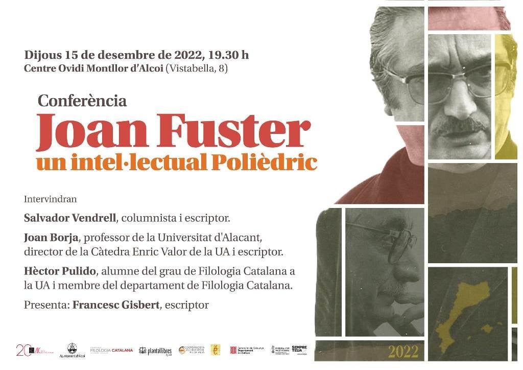 El Centre Ovidi Montllor d’Alcoi acull l’acte «Joan Fuster, un intel·lectual polièdric» 