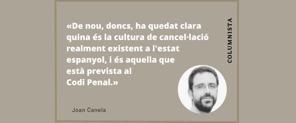 La cultura de la cancel·lació del codi penal