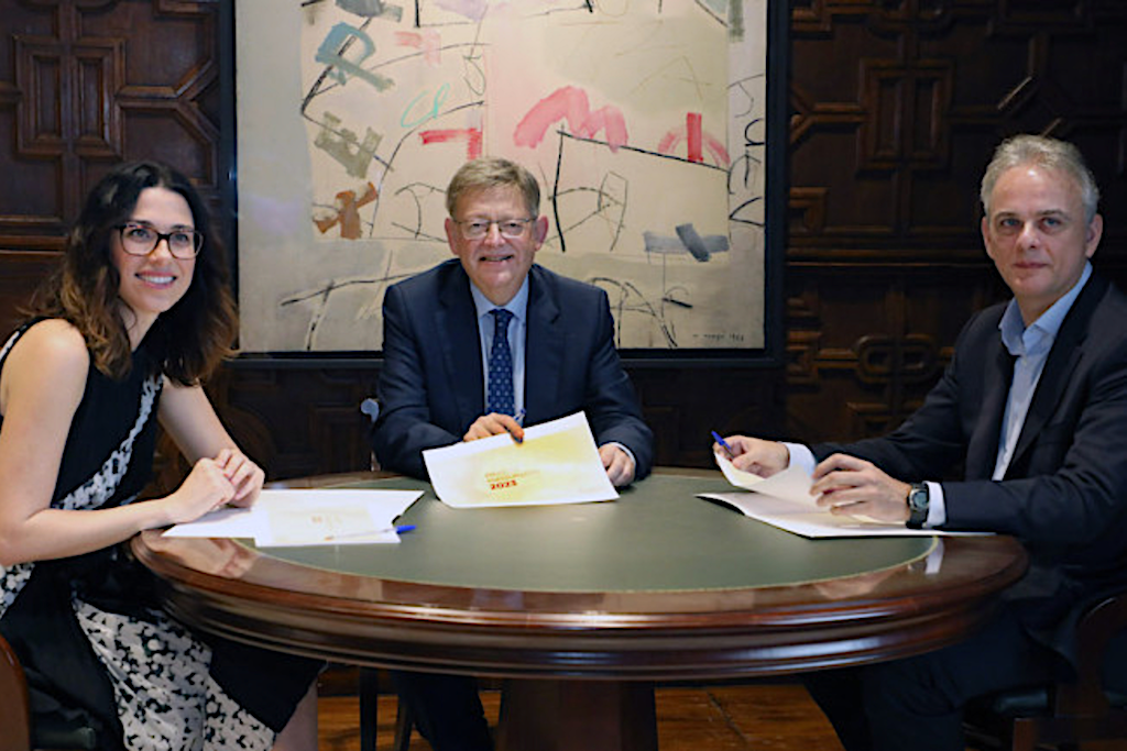 Aitana Mas, Ximo Puig i Héctor Illueca | GVA