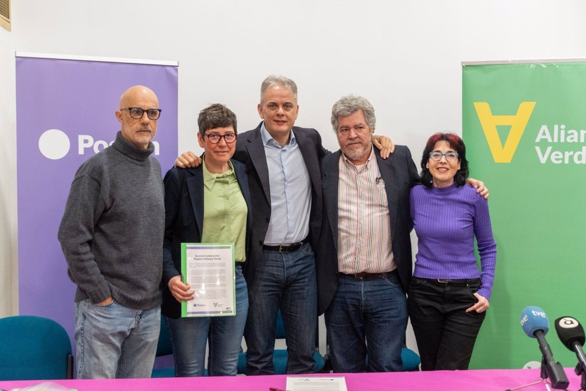 Podem i Aliança Verda concorreran junts a les eleccions valencianes