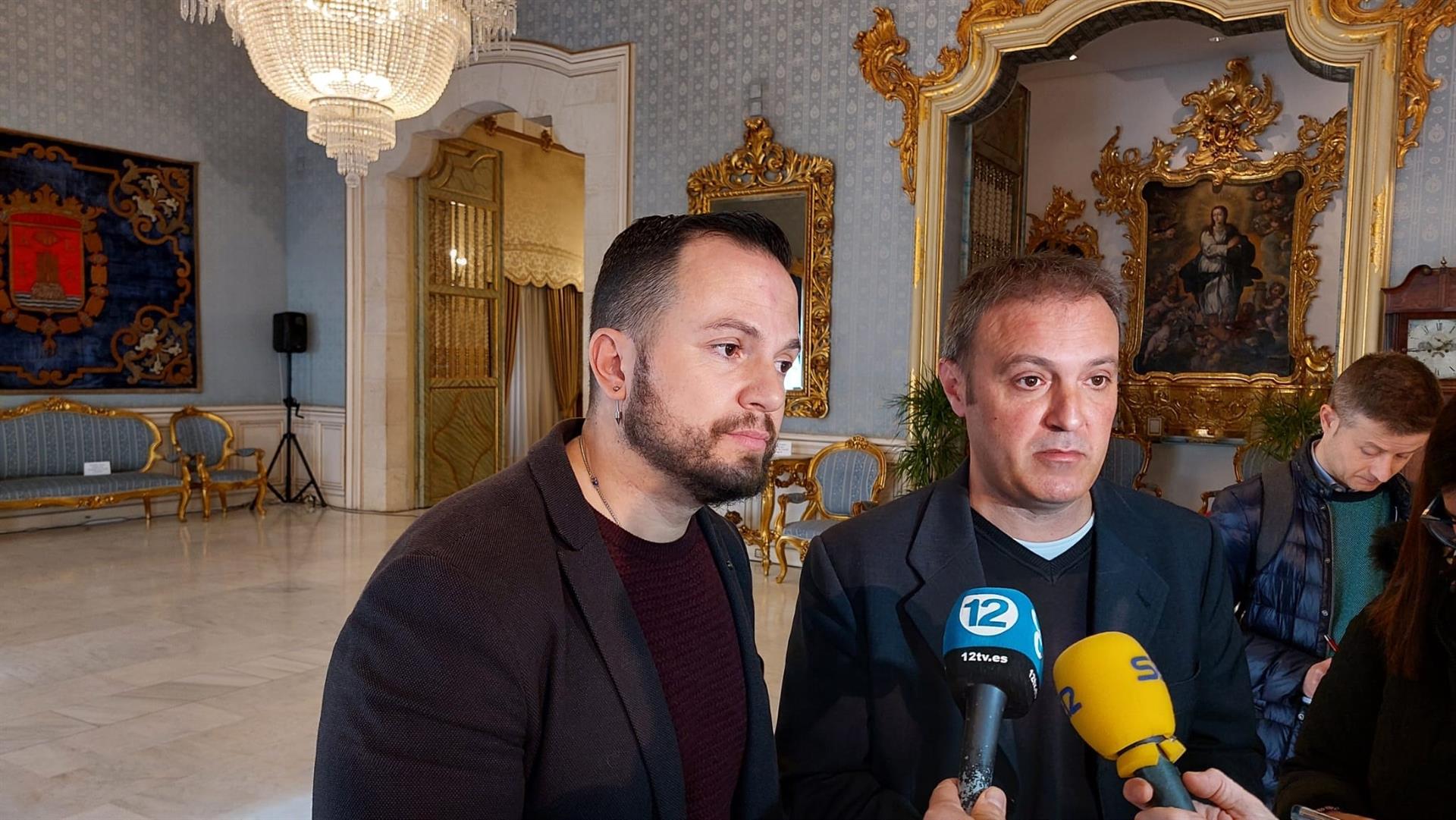 Els regidors de Compromís a Alacant, Rafa Mas i Natxo Bellido