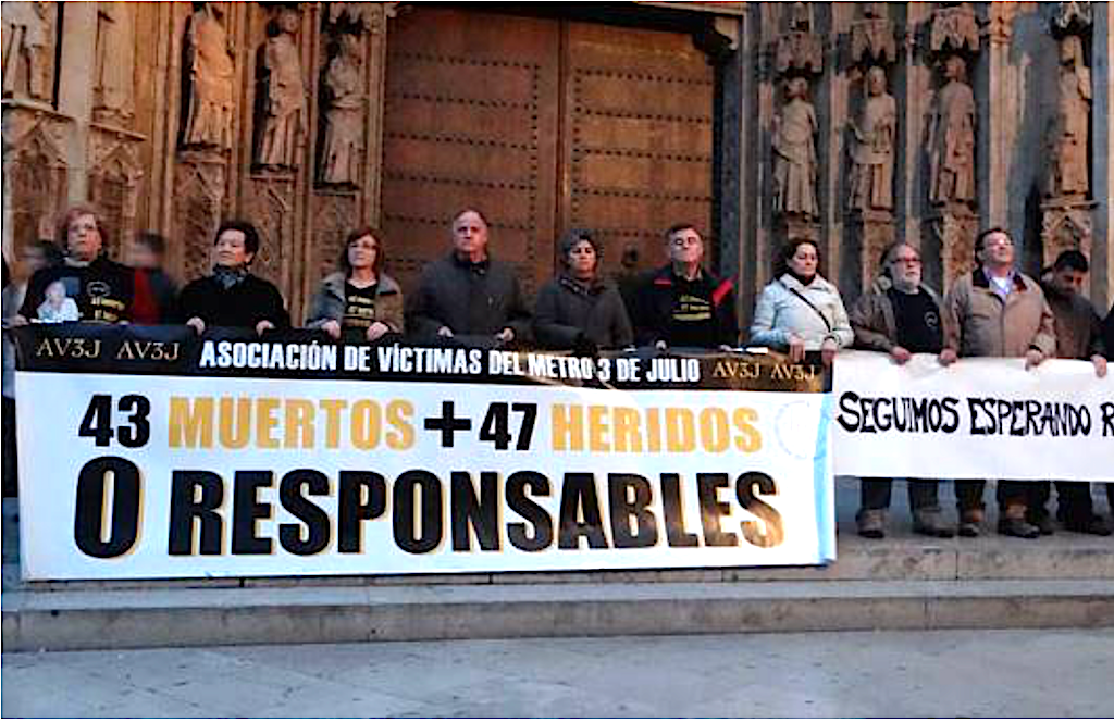 Fa 10 anys, a DLV: «Les víctimes del metro critiquen el desinterès i el silenci del Consell»