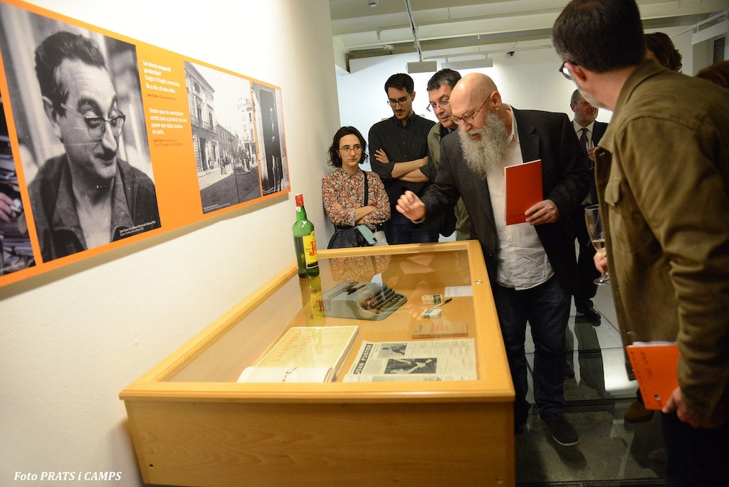 Antoni Martí Monterde durant la visita a l'exposició el dia de la inauguració | Foto: Prats i Camps