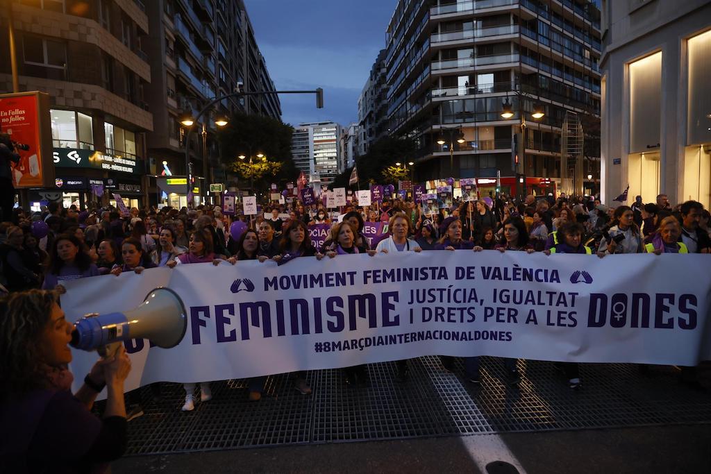 Manifestació del 8M convocada per la Coordinadora Feminista de València | Rober Solsona | EP