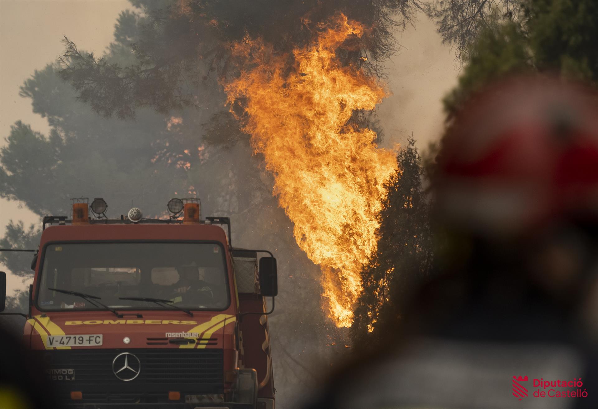 Incendi a Vilanova de Viver