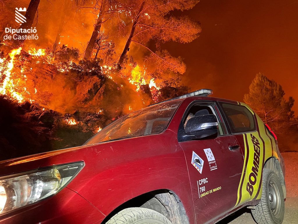 Quatre persones declaren com a sospitoses per l’incendi de l’Alt Millars