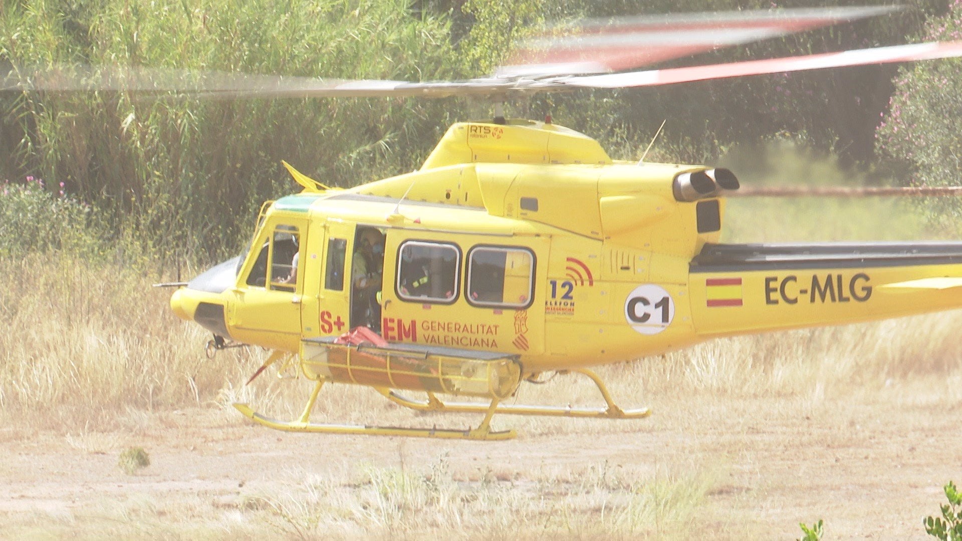 Declarat un incendi a Estiva pròxim a la Serra de la Calderona