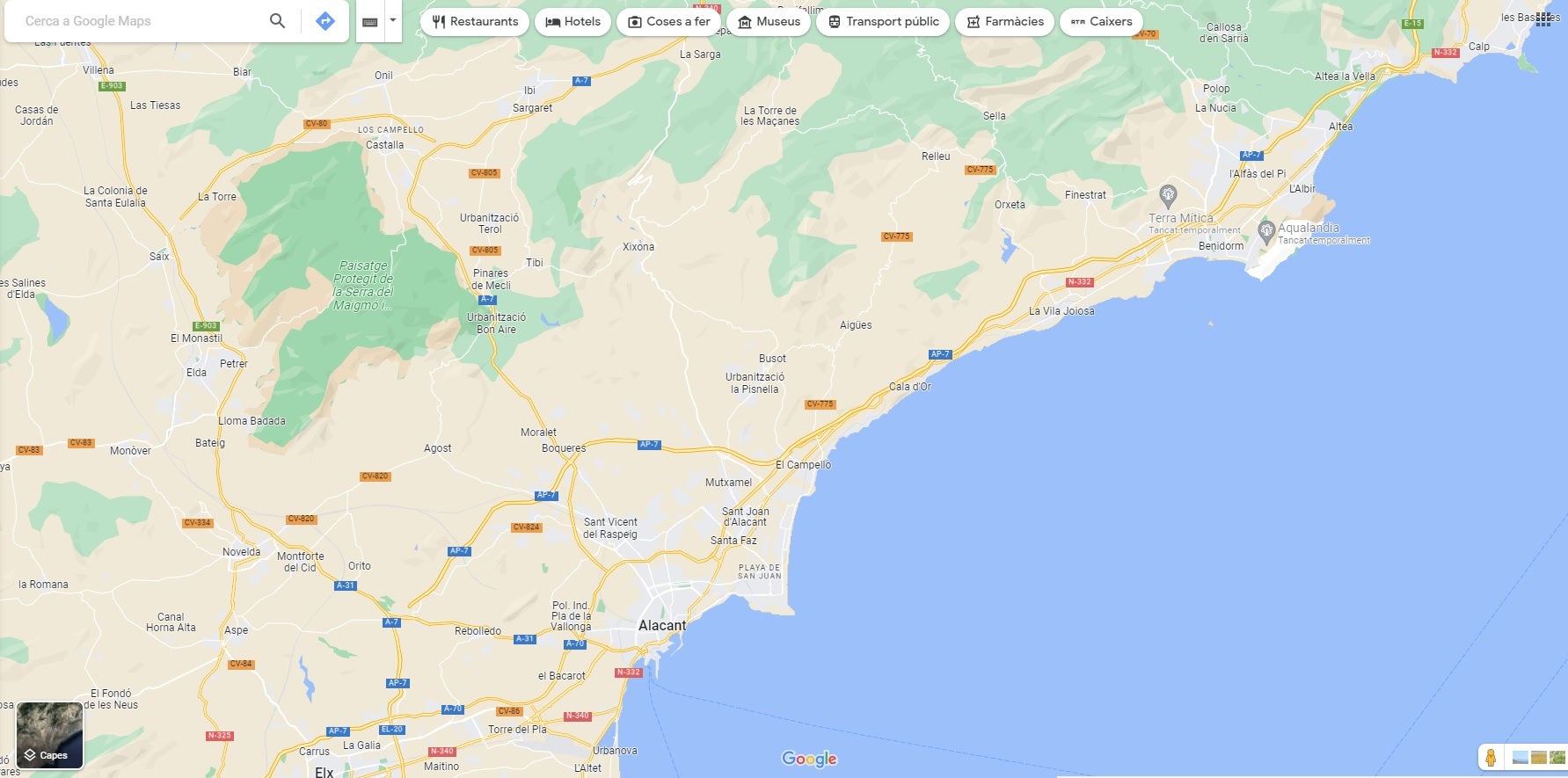 Google Maps incorpora el català