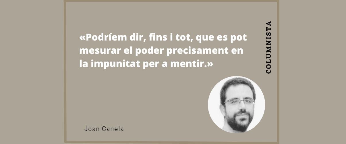 El privilegi de mentir i insultar: una tesi