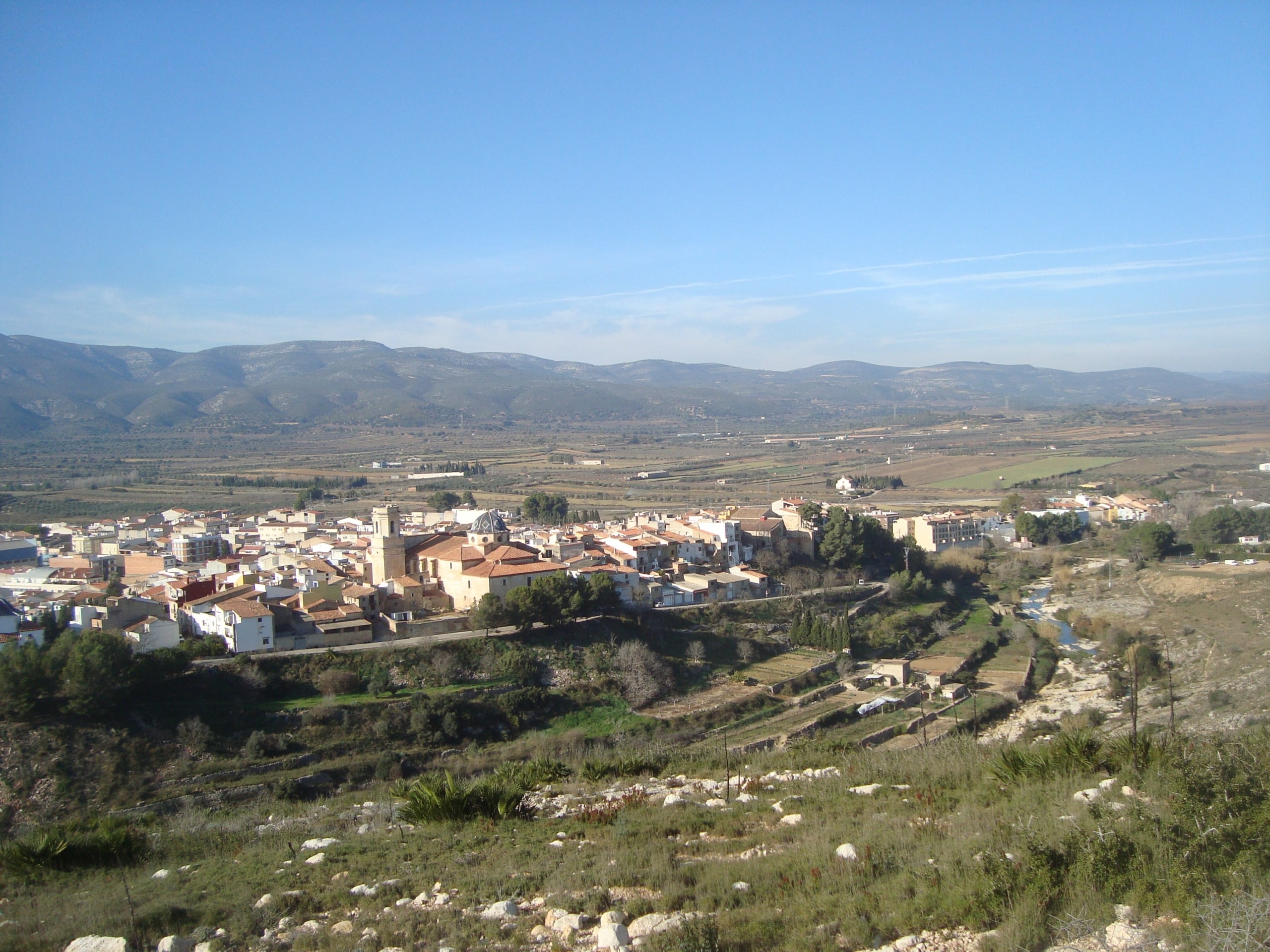 Vista de les Coves de Vinromà (Plana Alta)