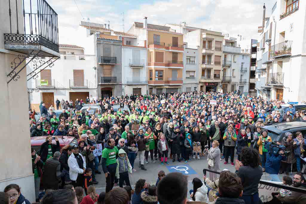 Manifestació a les Coves de Vinromà contra el MAGDA, 26 de febrer del 2023