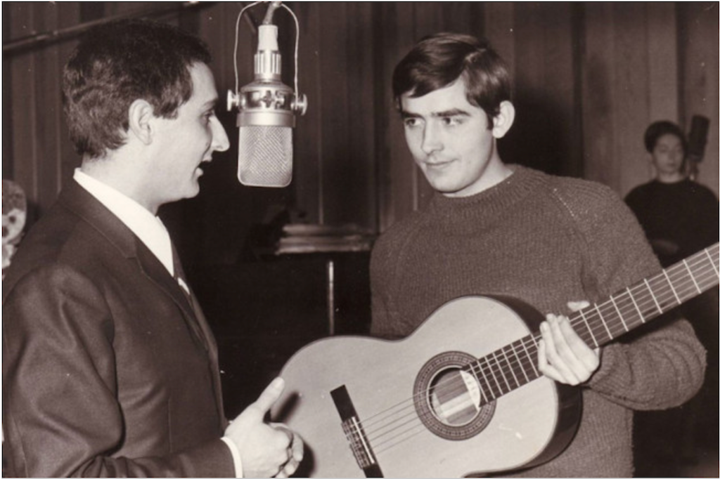 Joan Manuel Serrat amb Salvador Escamilla en el programa Radioscope