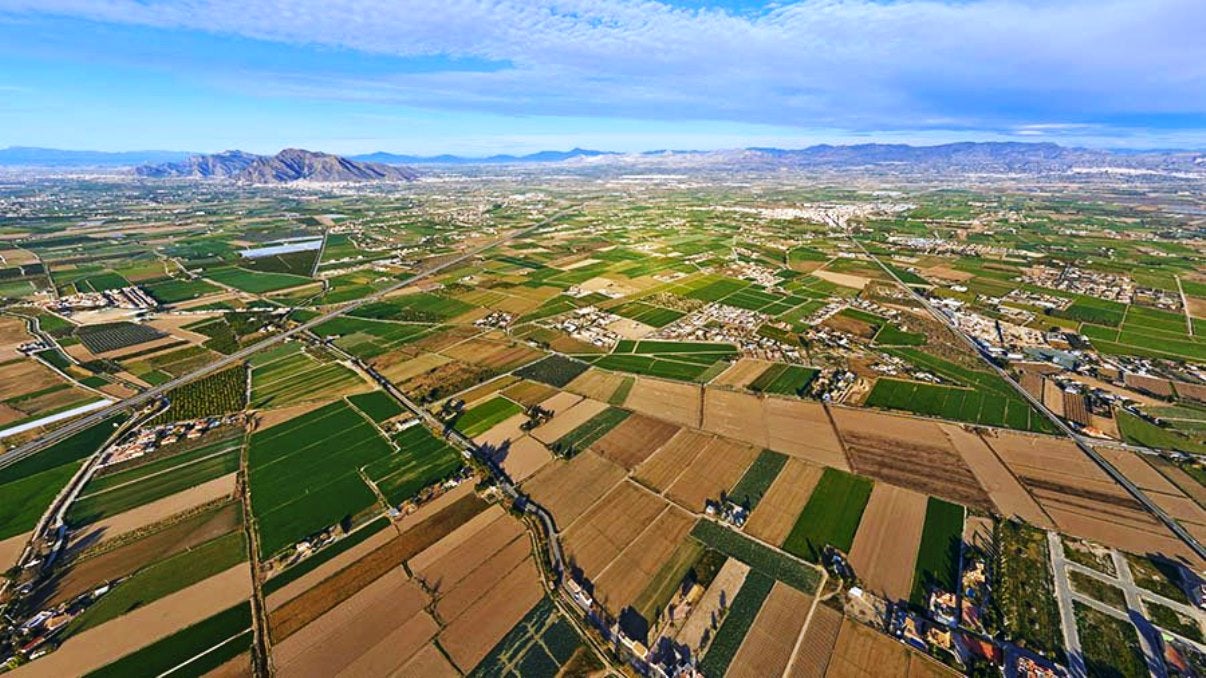 Vista aèria de Dolors (Baix Segura)