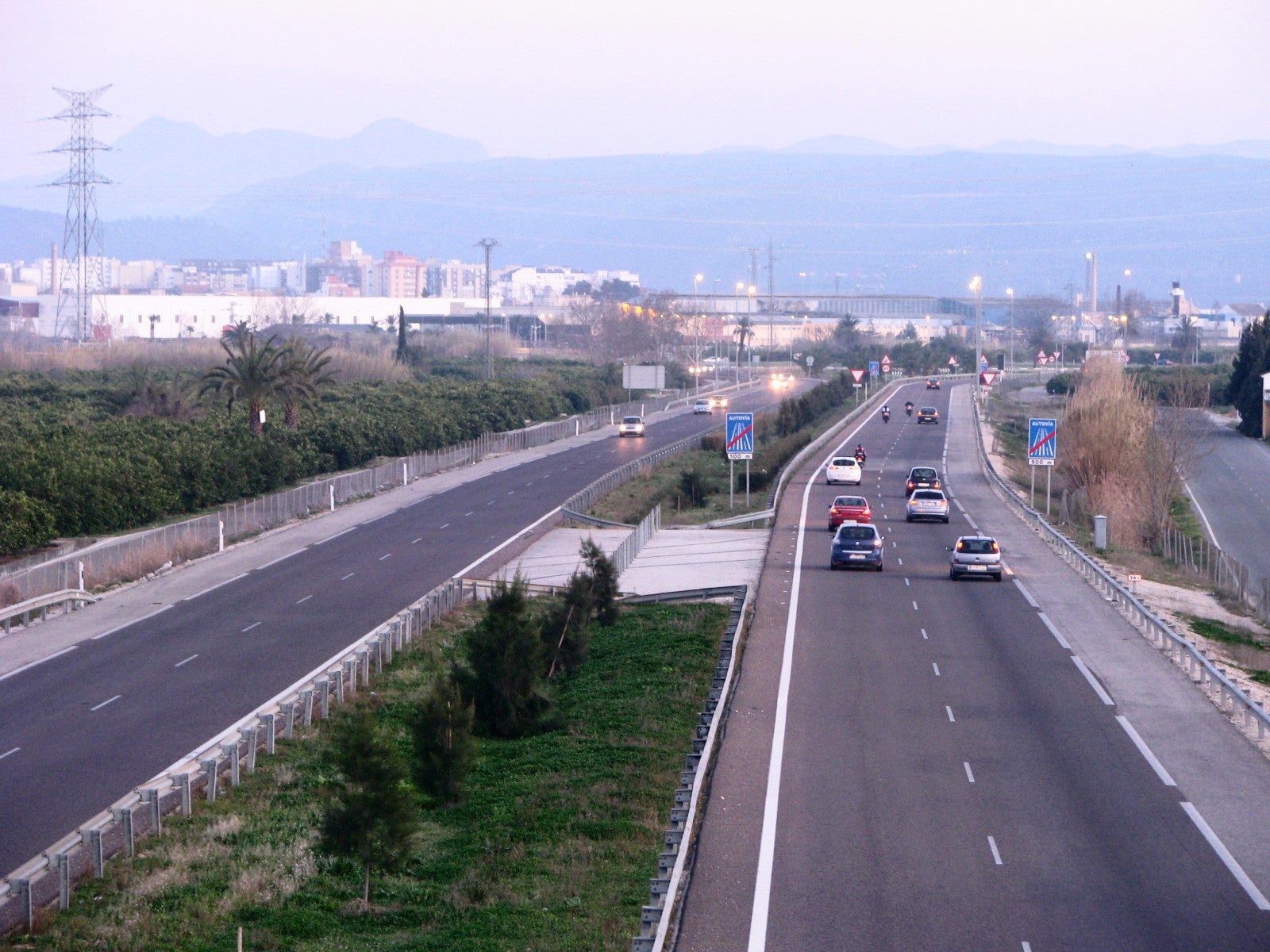 Autovia CV-50 a l'alçada d'Alzira
