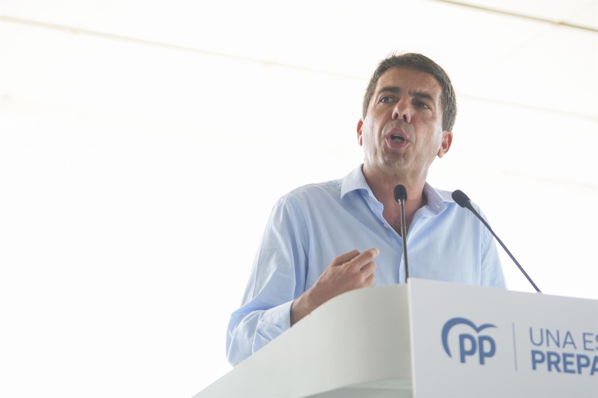 El líder del PP valencià Carlos Mazón