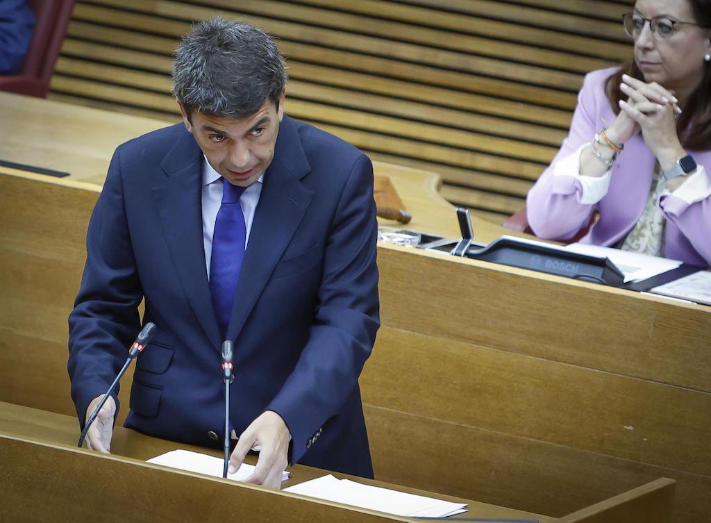 Carlos Mazón durant el debat d'investidura a Les Corts | EP