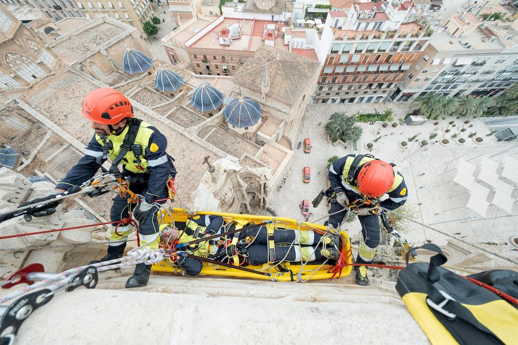 Simulacre d'evacuació al Micalet | Víctor Gutiérrez | EP