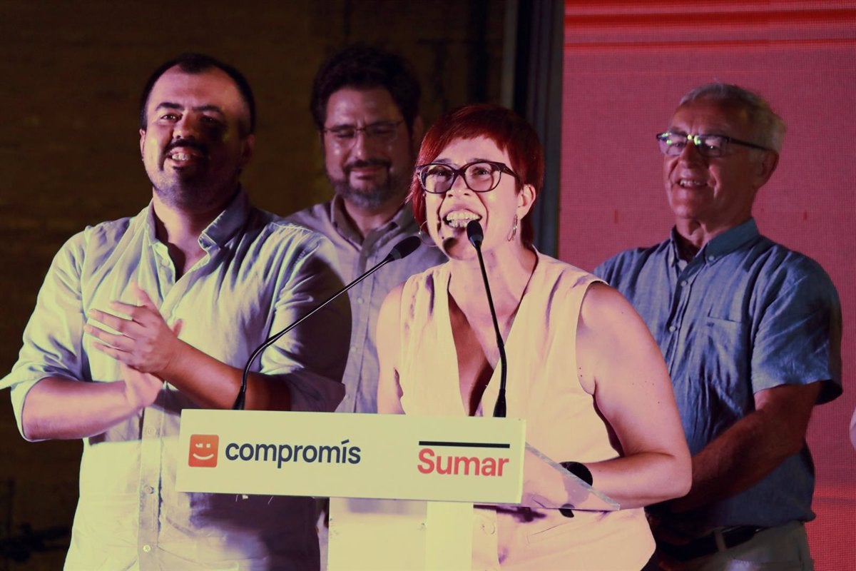 La nit electoral a la seu de Compromís