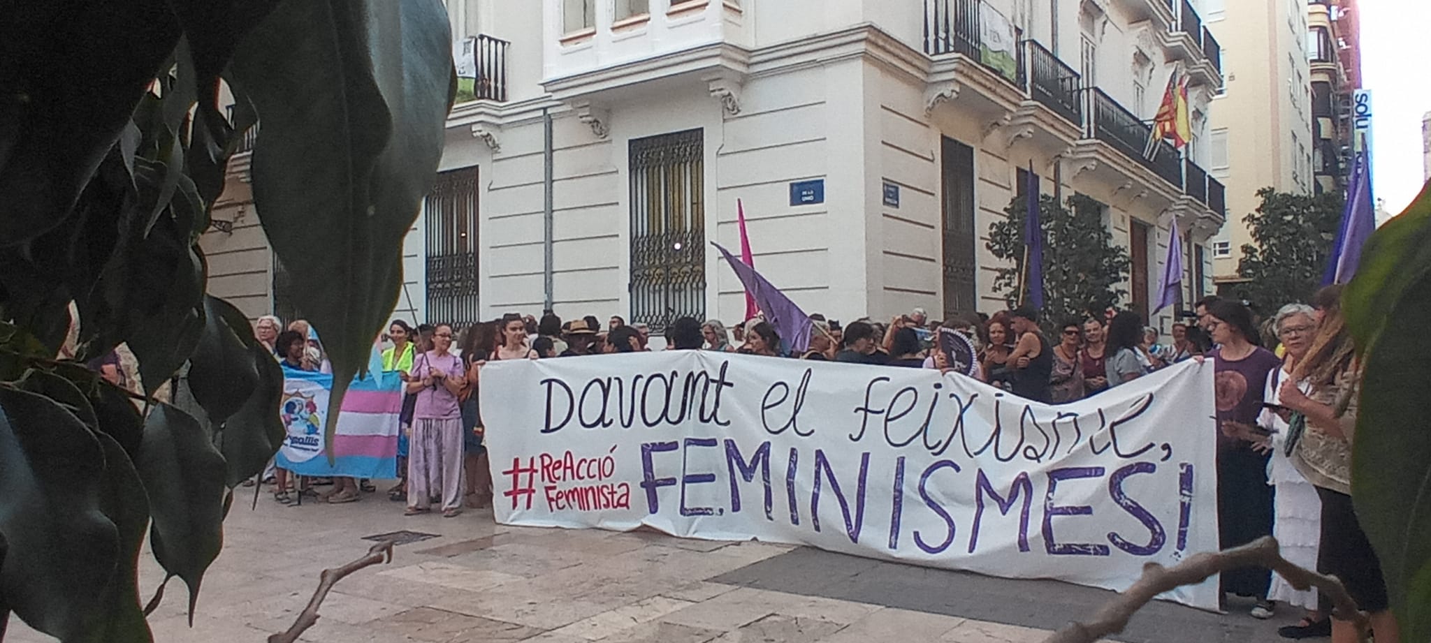 Concentració feminista a València