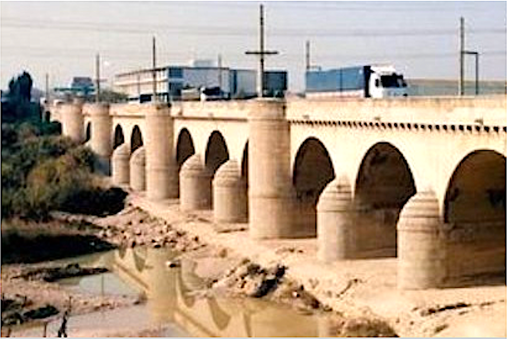 El pont Nou del riu Millars entre Vila-real i Almassora
