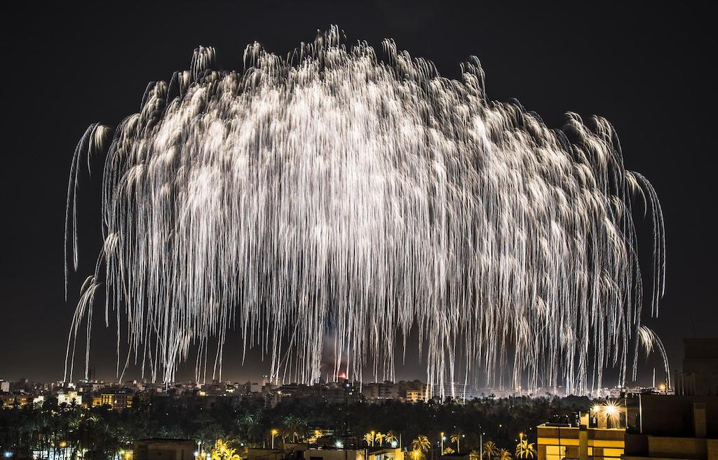 Més de 70.000 coets i 312 palmeres encendran la Nit de l’Albà d’Elx
