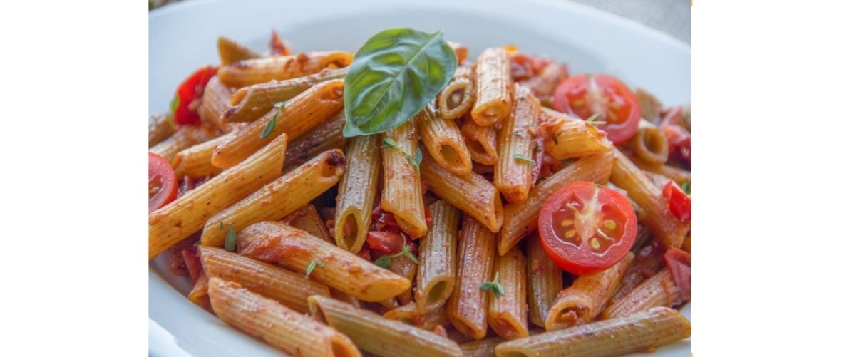 Els macarrons ambé de tomata