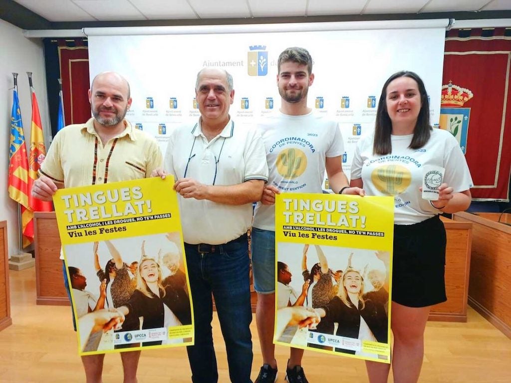 Benicarló llança una campanya per a evitar el consum abusiu d’alcohol i drogues en les festes