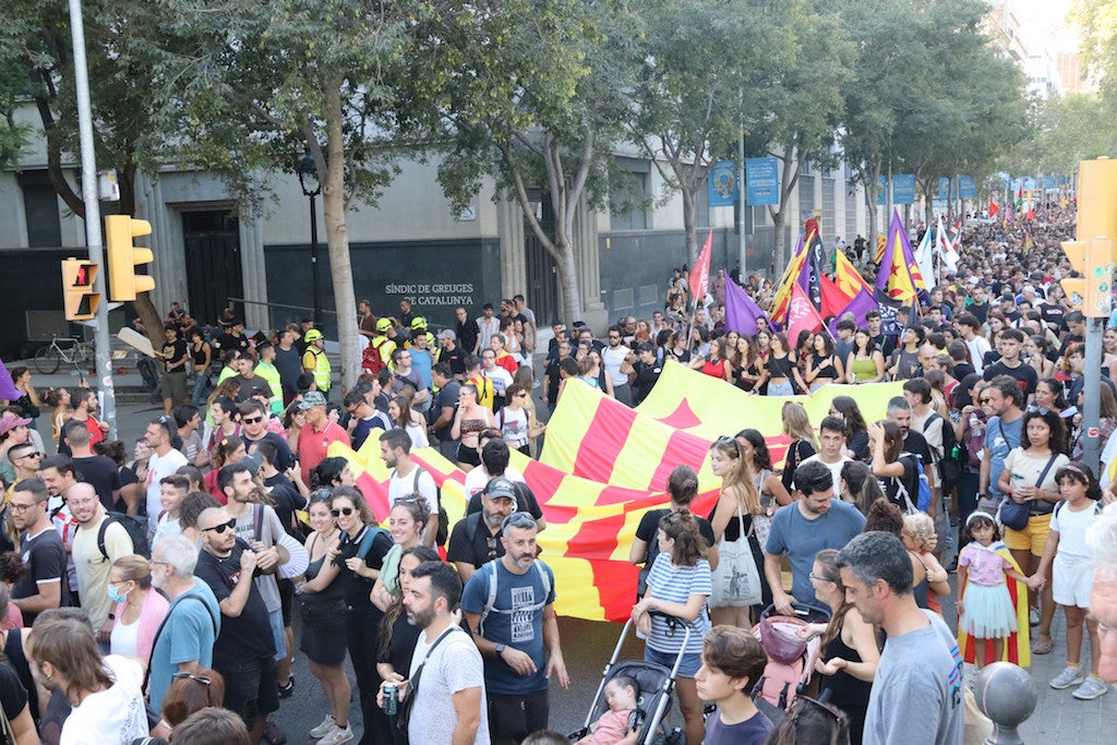 La manifestació de l’esquerra independentista congrega 5.000 persones, segons els organitzadors