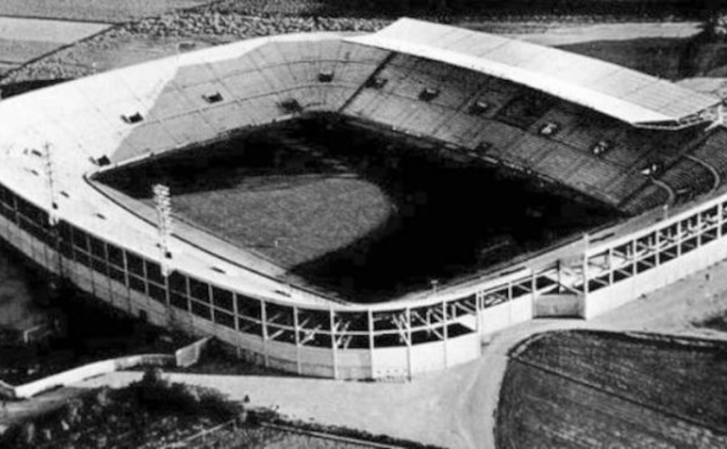 L’estadi del Llevant, on es preparava la Trobada dels Pobles