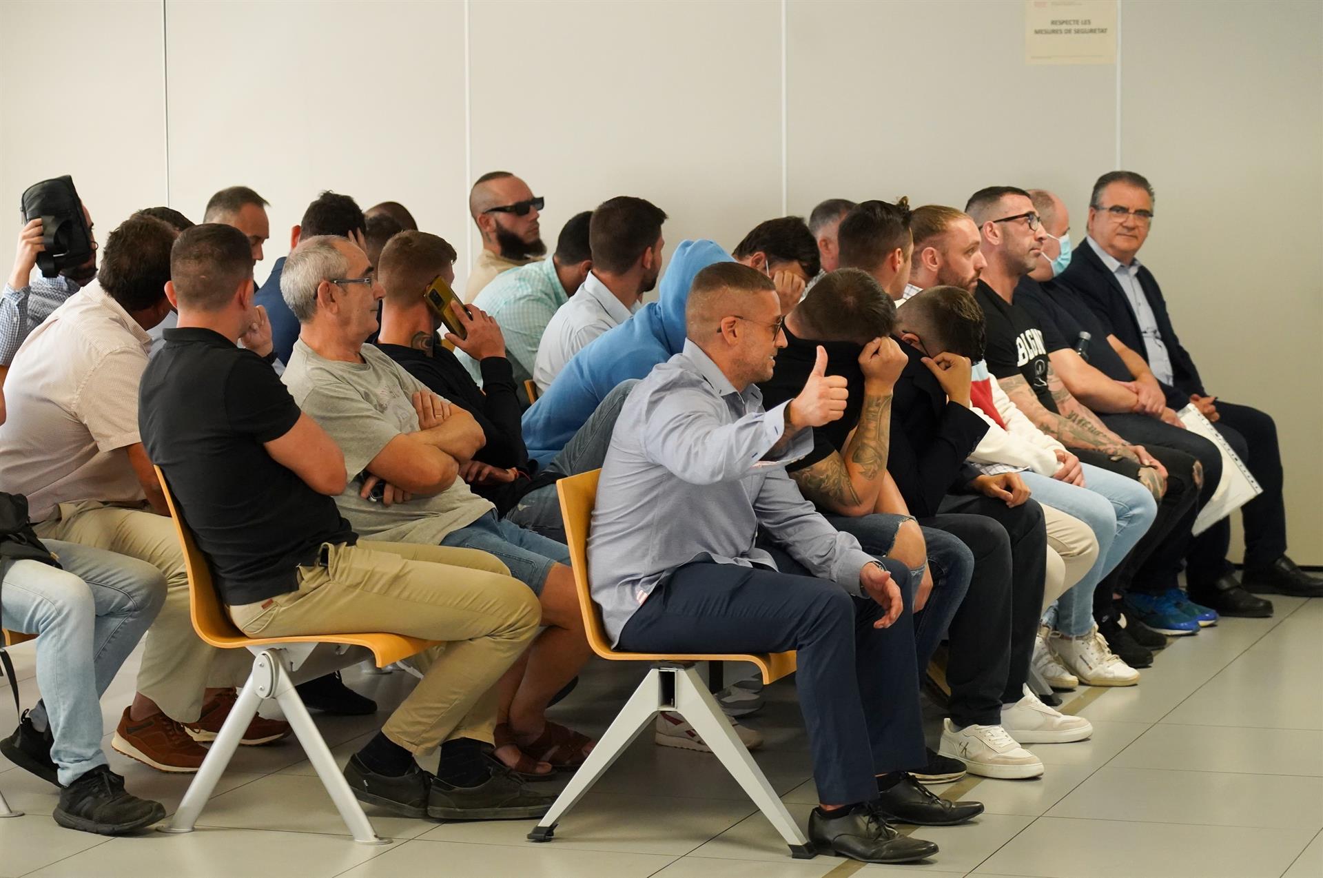 Els acusats pels fets del 9 d'Octubre del 2017