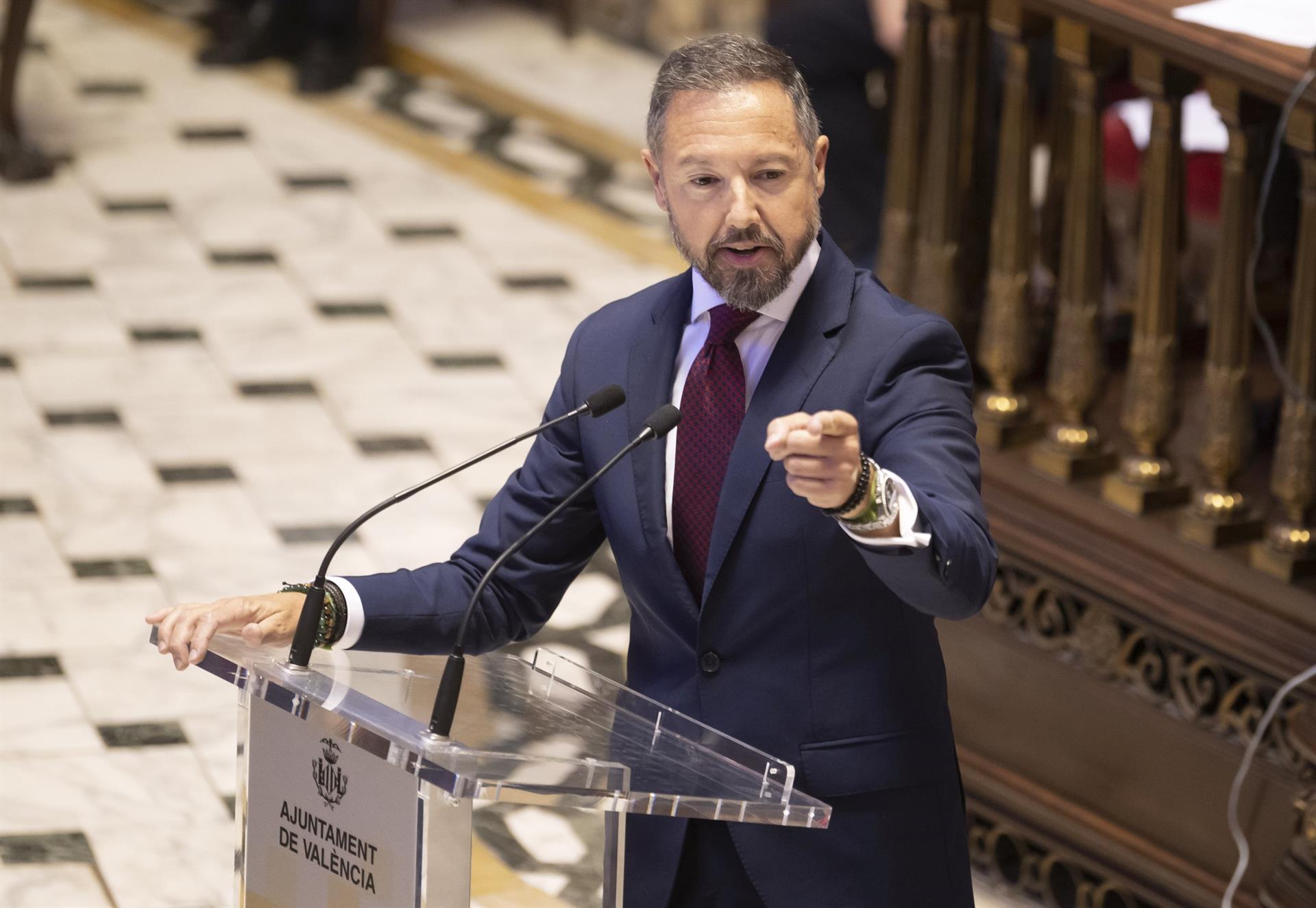 El portaveu de Vox a l'Ajuntament de València, Juan Manuel Badenas