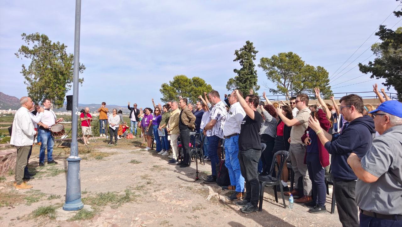 Acte a la Muntanyeta de la Patà del 64è Aplec del Puig