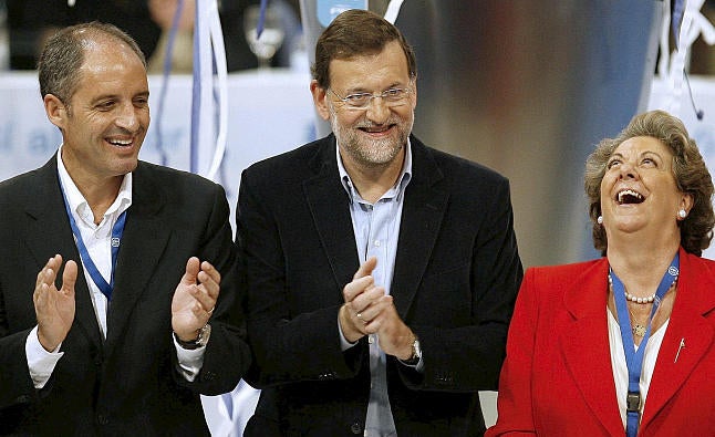 Francisco Camps, Mariano Rajoy i Rita Barberà