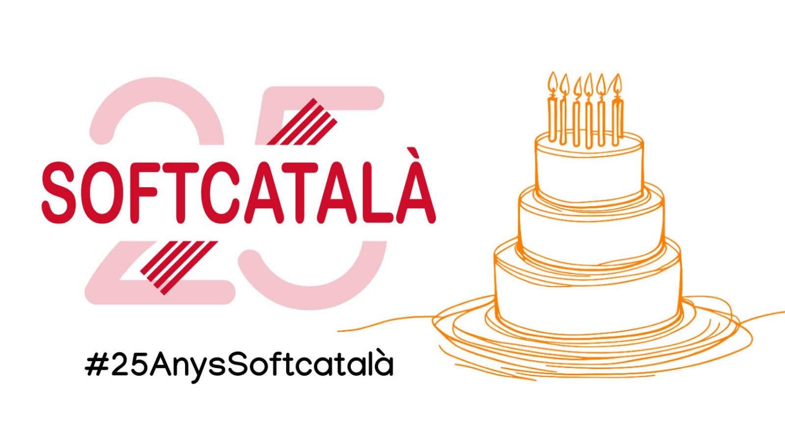 Cartell de celebració del 25è aniversari de Softcatalà