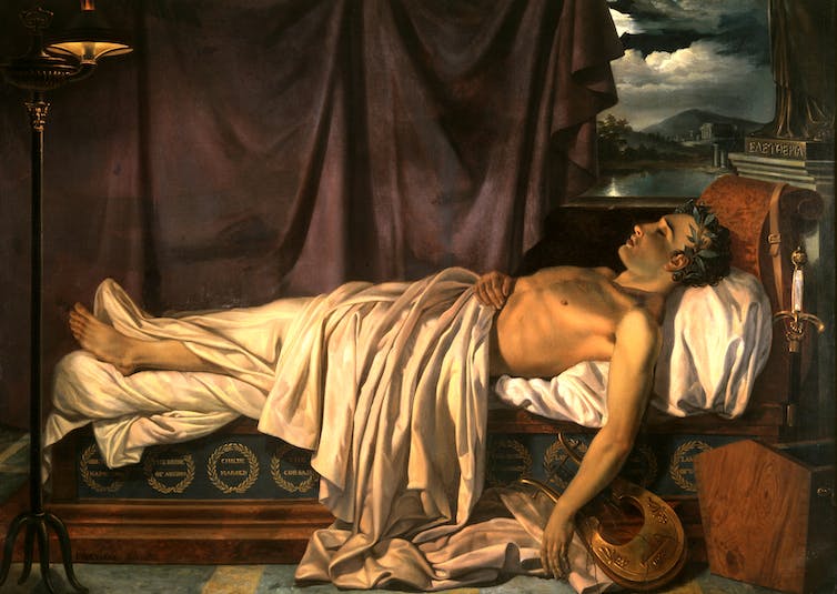 Joseph Denis Odevaere (1775-1830, Lord Byron al llit de mort | Wikimedia Commons