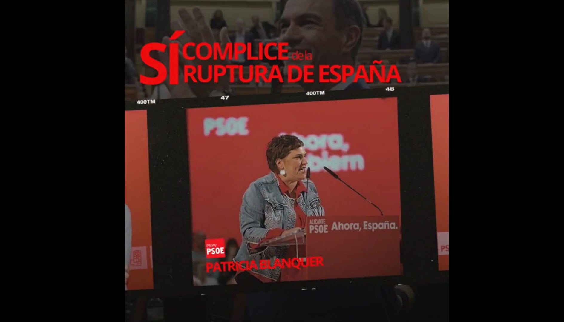 Captura del vídeo emès pel PP