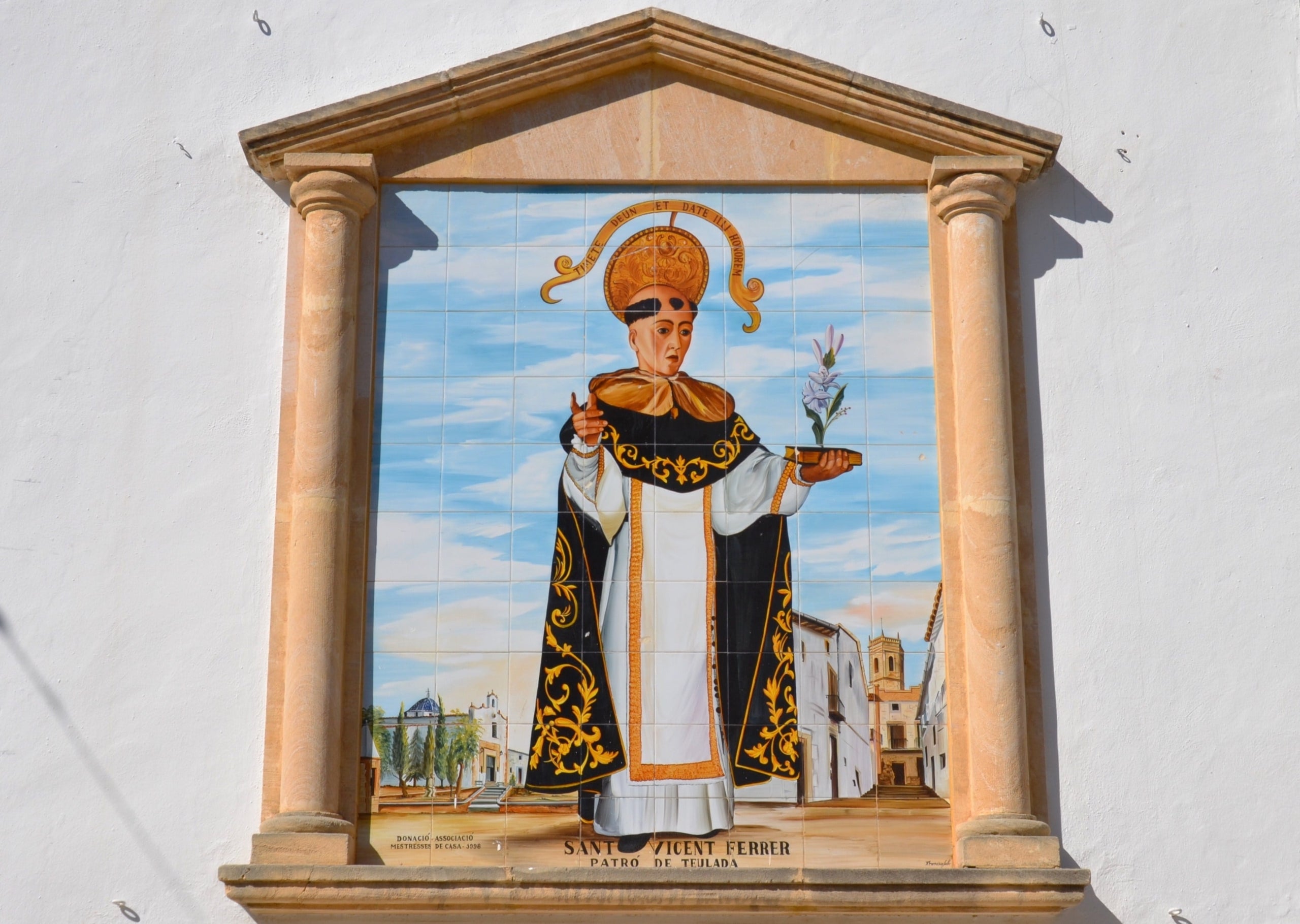 Imatge de Sant Vicent Ferrer a l'ermita de Teulada