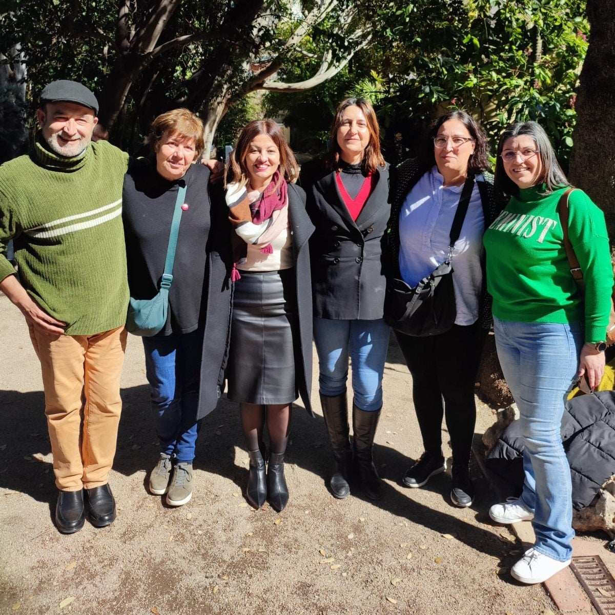 Lucía Ibáñez, la segona per l'esquerra, i Nefer Vives, la segona per la dreta, noves coordinadores d'EUPV Alacant