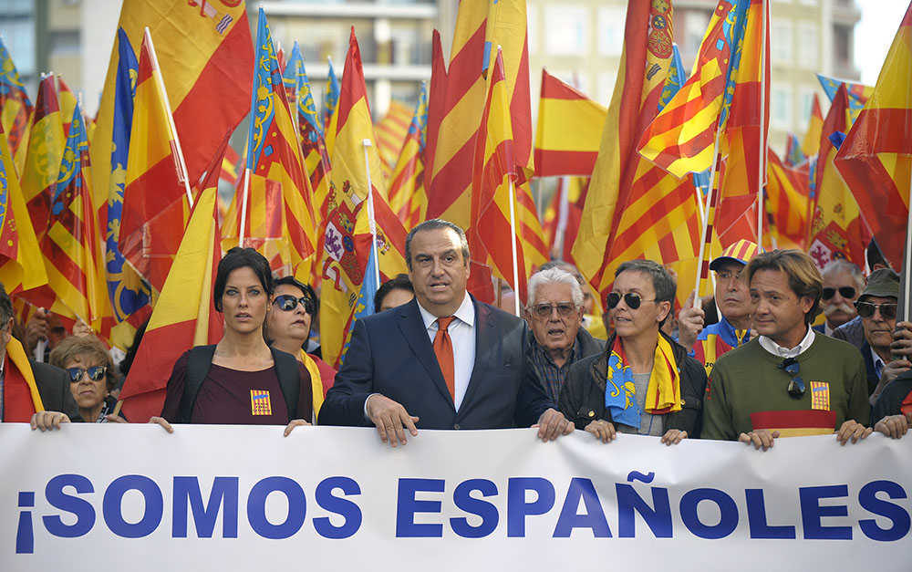 Els ultres Cristina Segui i Juan García Sentandreu en una manifestació el 2018