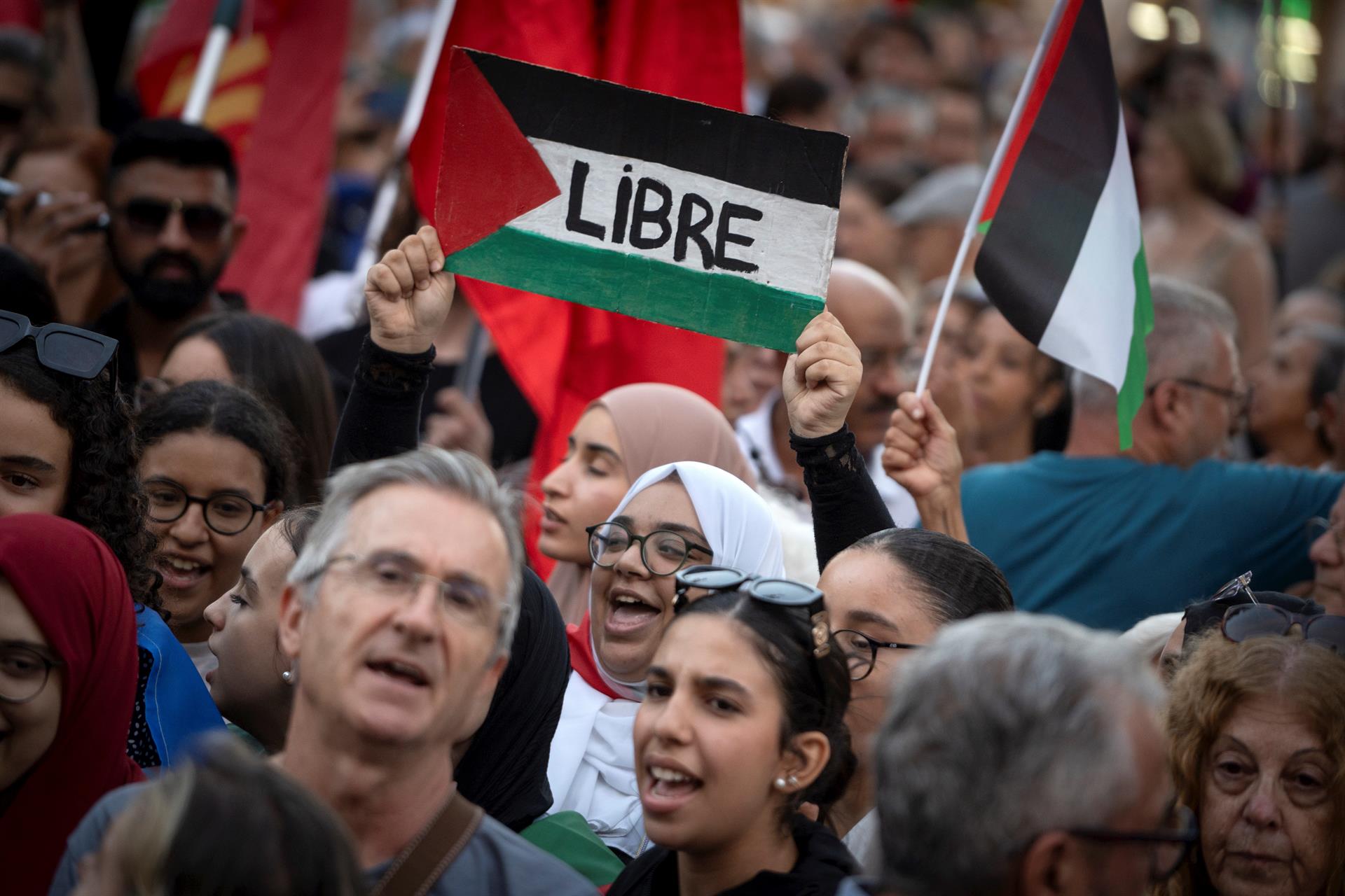 Manifestació a favor de Palestina / Europa Press