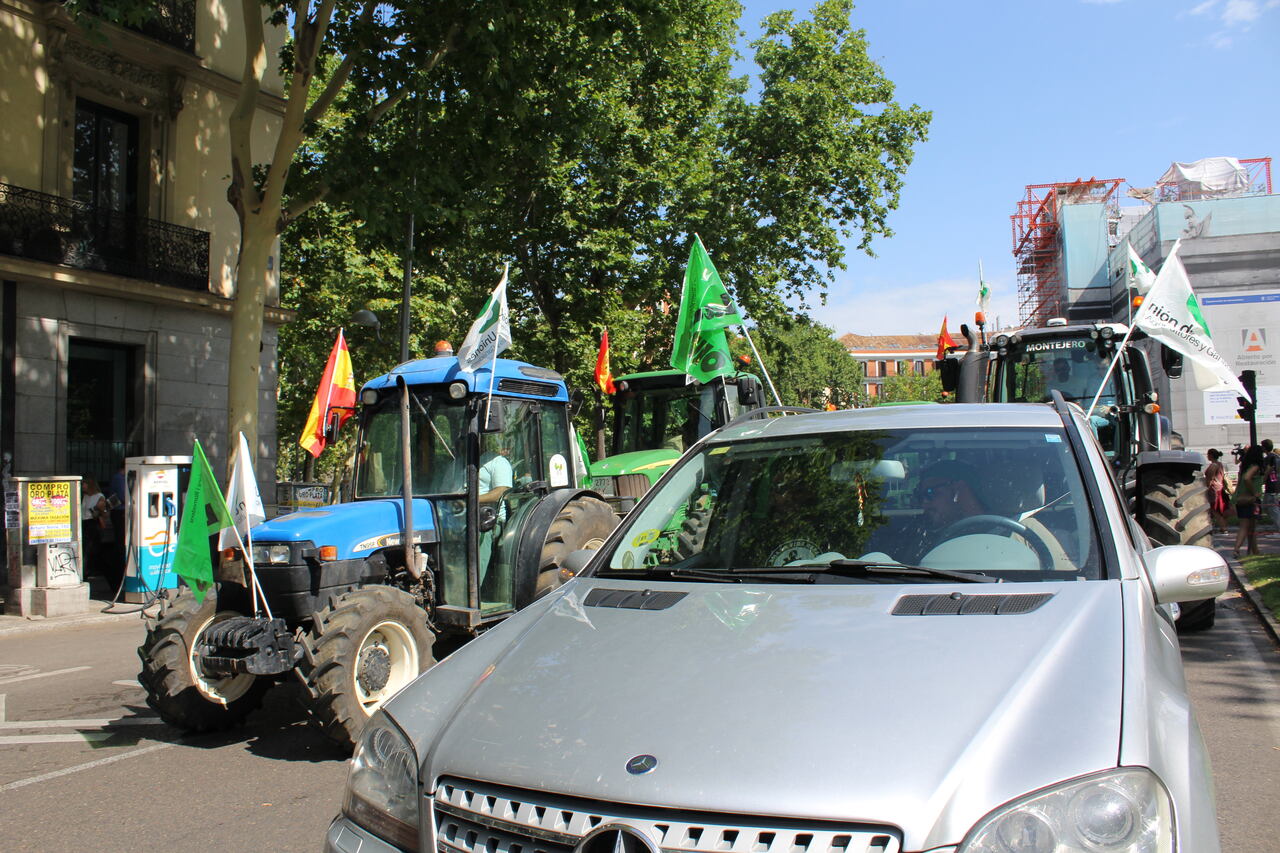 Tractorada de La Unió el passat mes de juliol