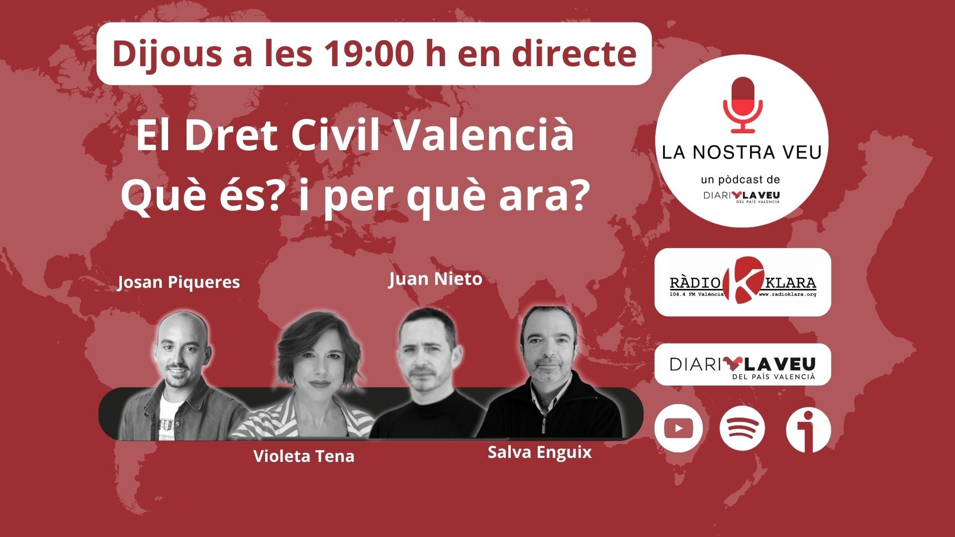 Al tercer episodi s'intentarà esbrinar les qüestions per les quals el Dret Civil valencià costa que ajude a prendre desicions electorals | Diari la Veu