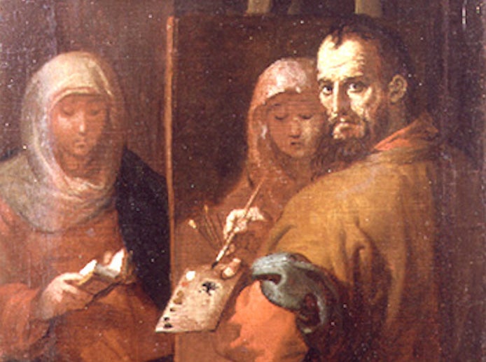 Francesc Ribalta, «Sant Lluc» (detall del possible autoretrat). Museu de Belles Arts de València