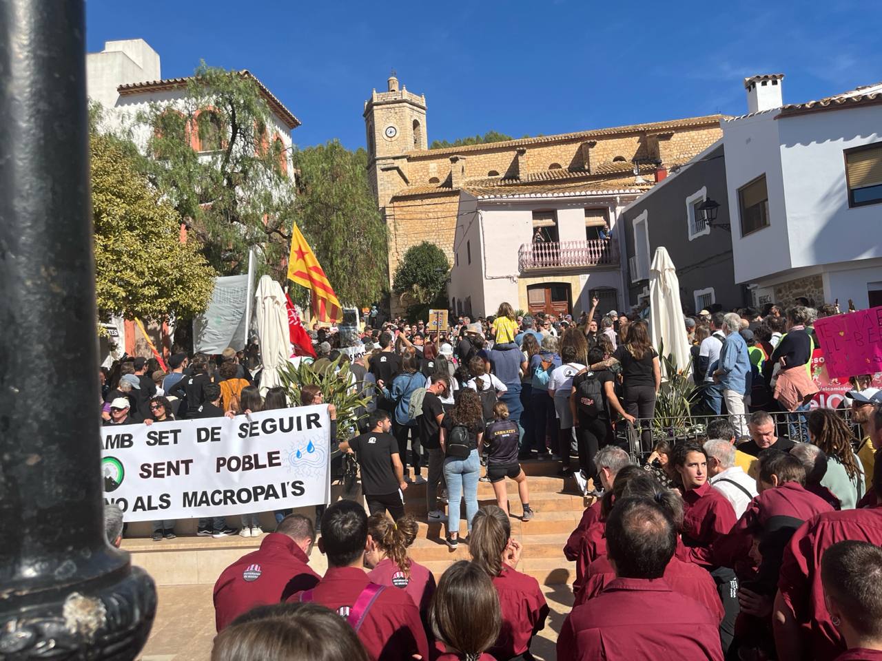Manifestació contra el PAI de Llíber en una imatge d'arxiu