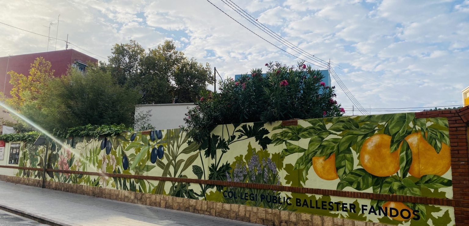 El CEIP Ballester Fandos de València, al barri de la Malva-rosa